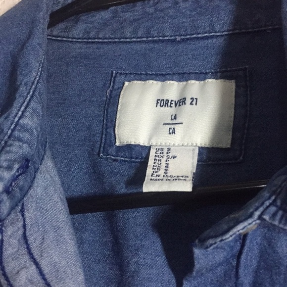 Forever 21 Denim Shirt - Picture 5 of 10